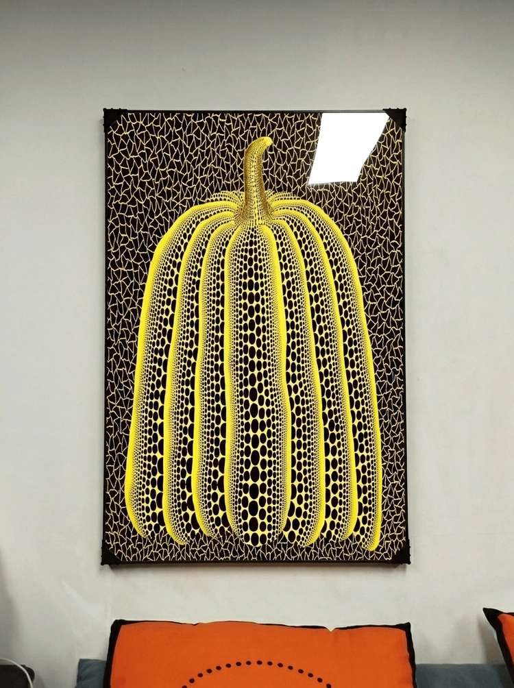 그림 액자 팝아트 인테리어소품 땡땡이무늬 그림액자 추상화 모던아트 유니크한 대형 거실 쿠사마야요이 인테리어 벽장식 이미지