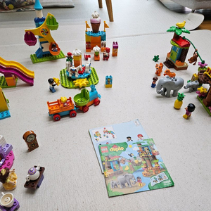 LEGO 레고 듀플로 놀이공원 10840 동물원 10906 벨의 티파티 10877 풀구성 이미지