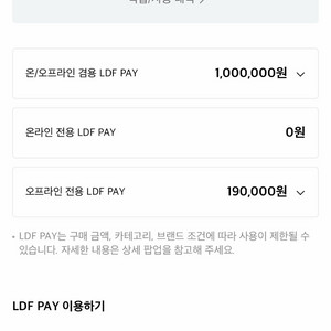 롯데면세점 LDF PAY 100만원 7% 할인 (93만원) 이미지