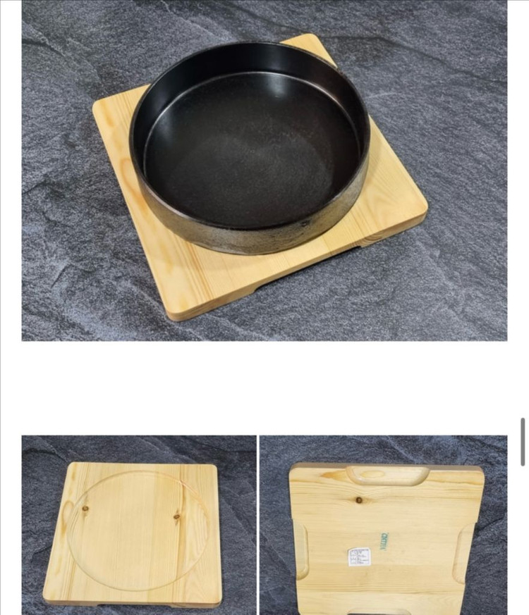 국내산 무쇠주물 길들인팬(세트구성) 판매(정가 73000원) 이미지