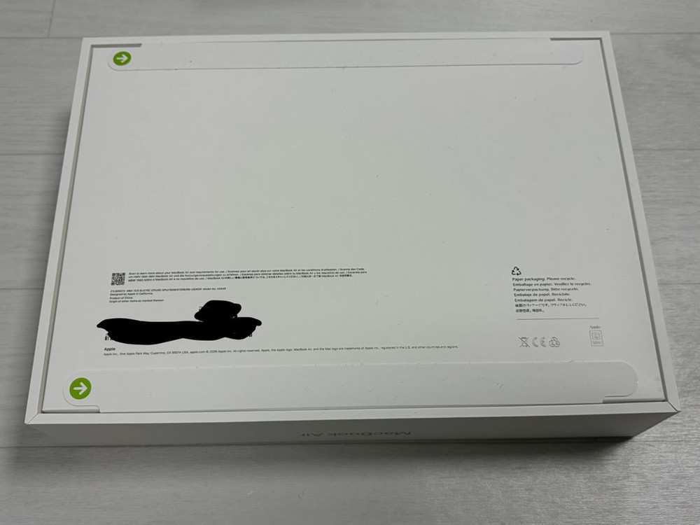 맥북에어 13인치 실버 m5 16기가 램 512기가 영문 키보드 미개봉 새제품 새상품 팝니 이미지