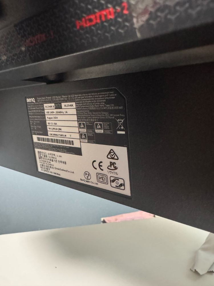 벤큐 XL2540K 240hz 모니터 판매합니다. 이미지