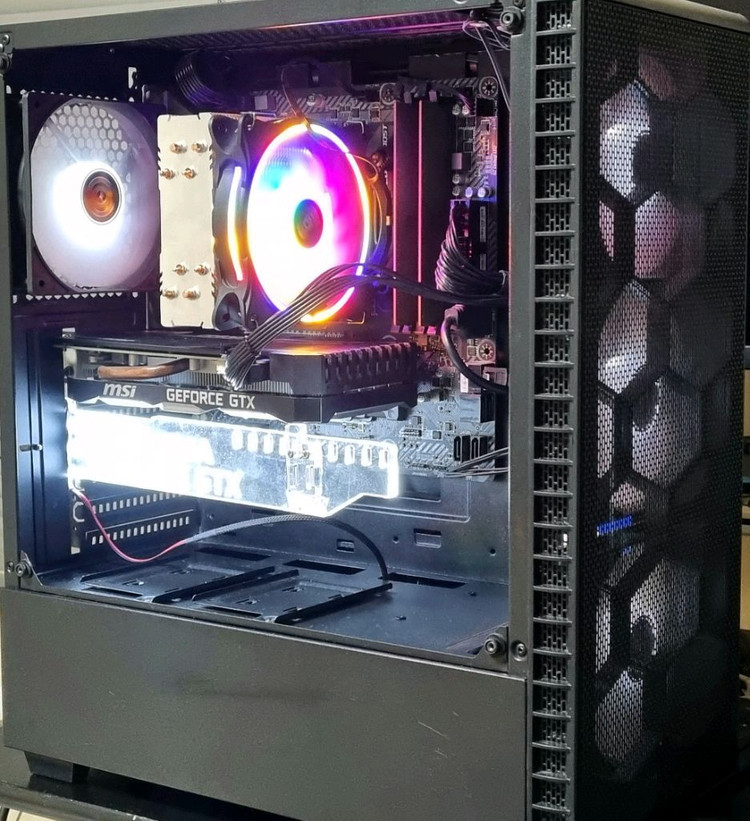 게이밍 컴퓨터 pc 본체 i5-9400f 그래픽카드 gtx 1660 super 이미지