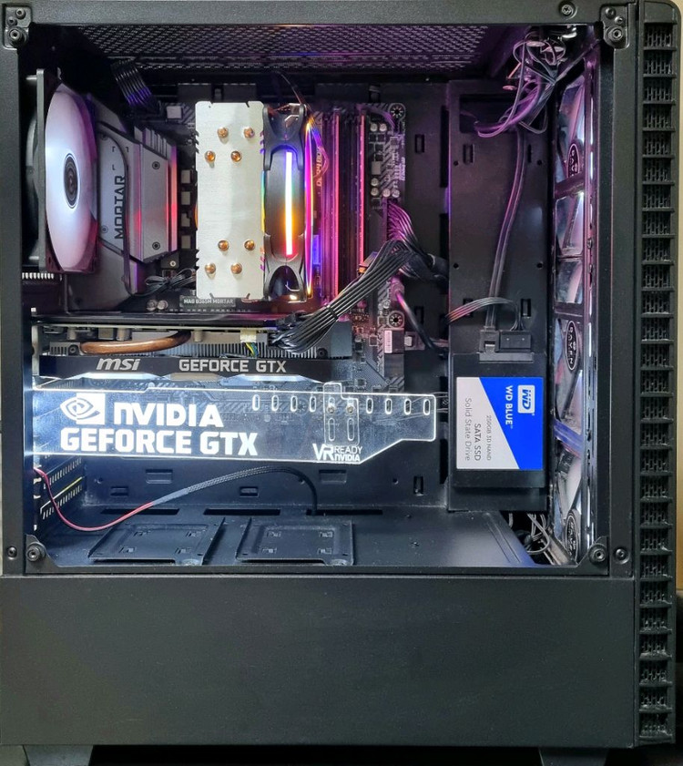 게이밍 컴퓨터 pc 본체 i5-9400f 그래픽카드 gtx 1660 super 이미지