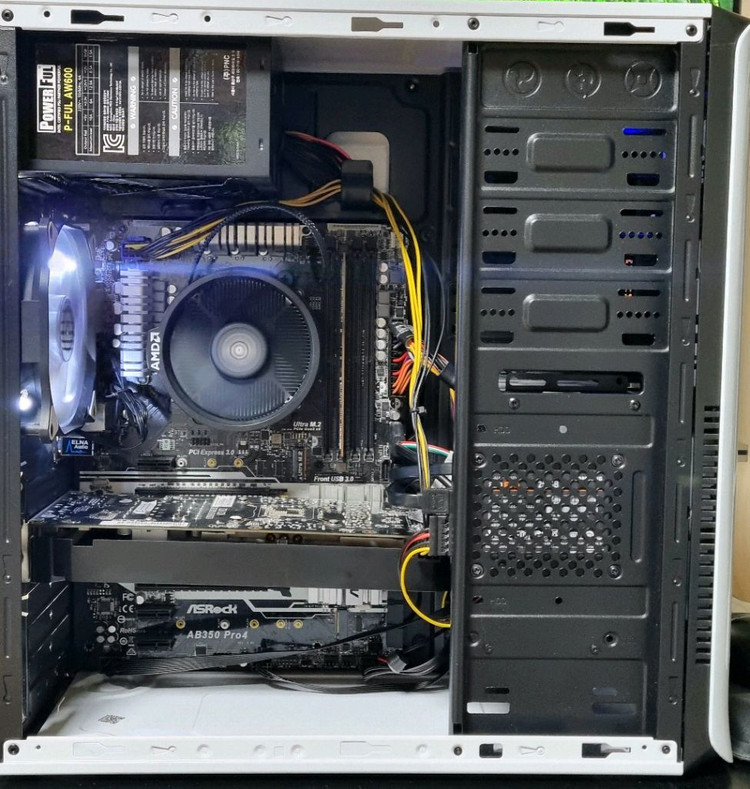 게이밍 컴퓨터 pc 본체 라이젠5 1600, 그래픽카드 gtx 1060 3g 이미지