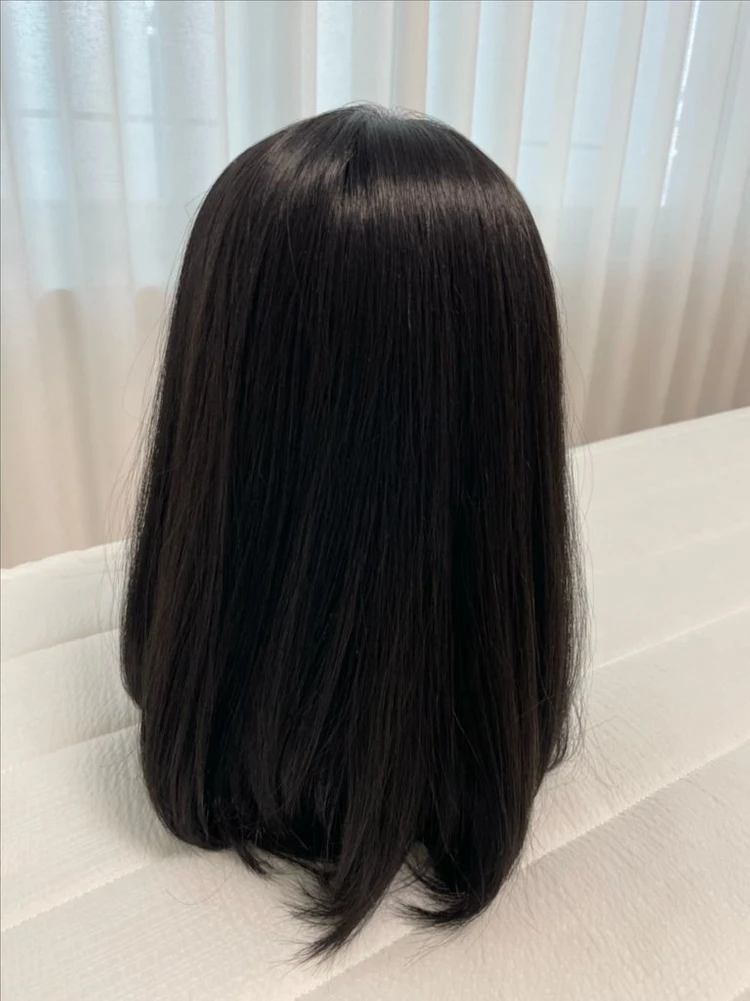 가발나라 C컬 긴머리 인모혼합 통가발 / 핑크에이지, 박승철, 하이모, 항암가발 이미지