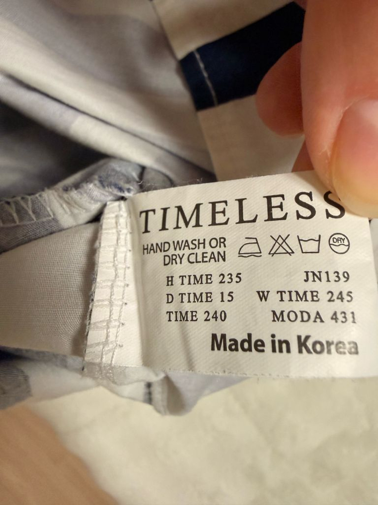 타임리스 브랜드 여름 가벼운 면 원피스 66 사이즈 프리 이미지