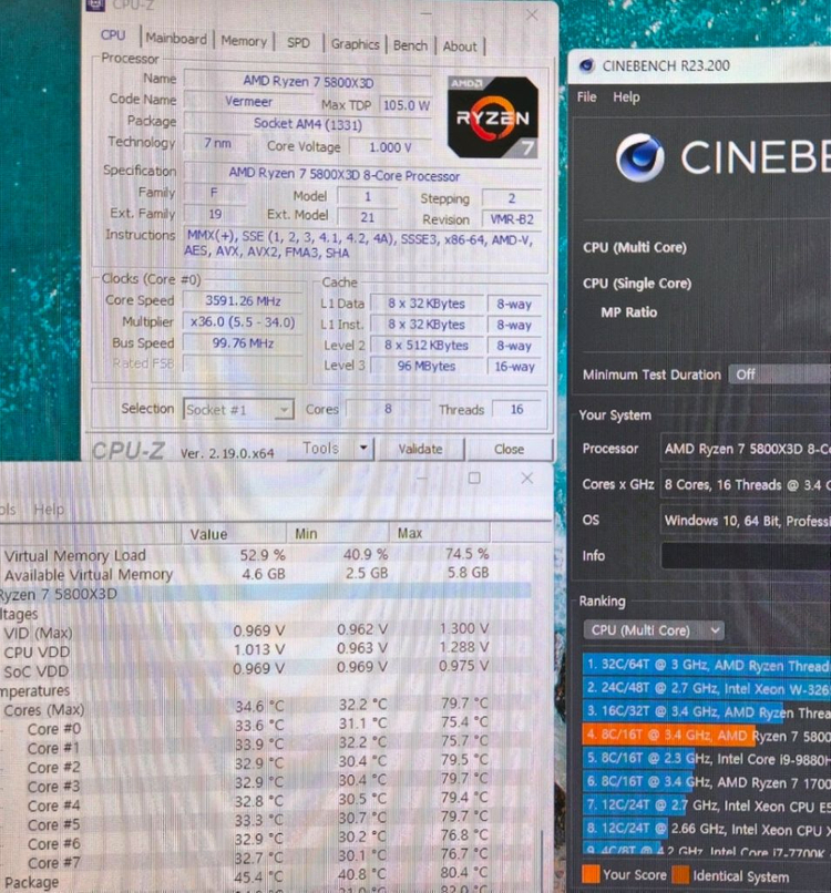 AMD 라이젠7 5800X3D (버미어) 이미지