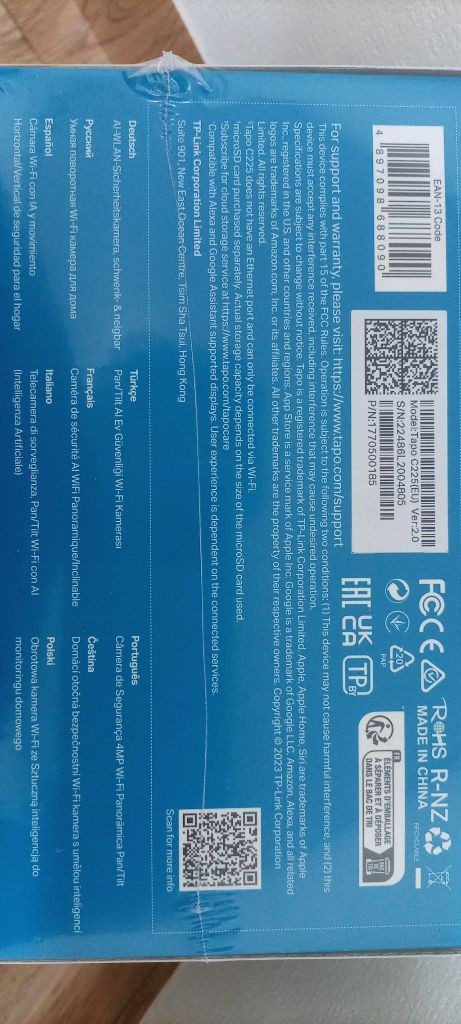 미개봉) 새상품) 홈 보안 Wi-Fi 카메라 Tapo C225 Ai 2K QHD 이미지