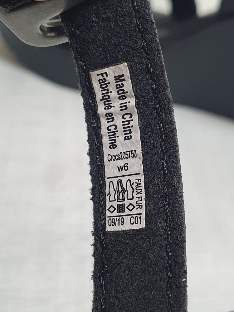 230mm 크록스 레이 웨지 샌들 블랙 이미지