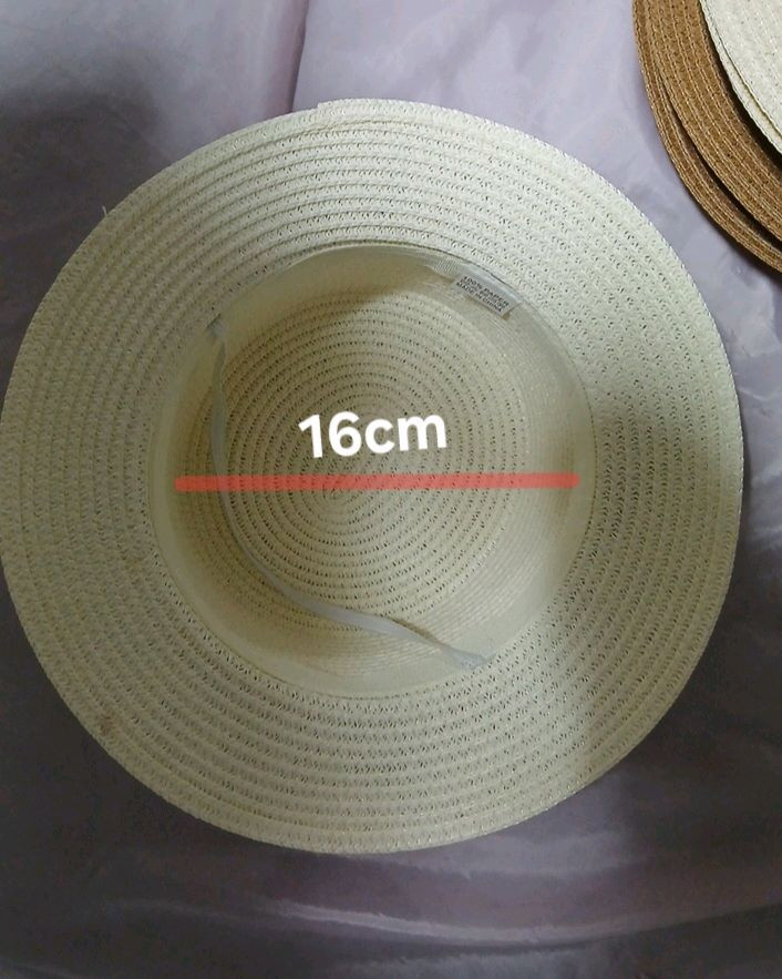 리본 포인트 페이퍼 밀짚 보터햇 이미지