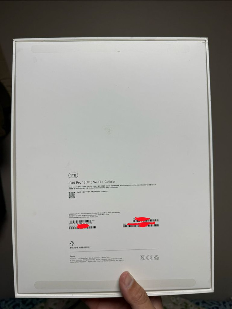 (애케플O)M5아이패드프로13 1TB 셀룰러 나노텍스쳐 스페이스 블랙 자급제 판매 이미지