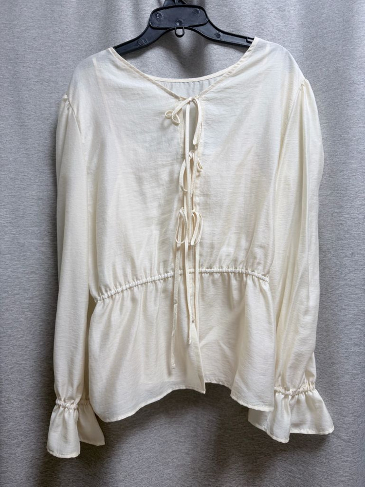 로트르드민 리본 블라우스 아이보리 Ella Ribbon Ivory blouse 이미지