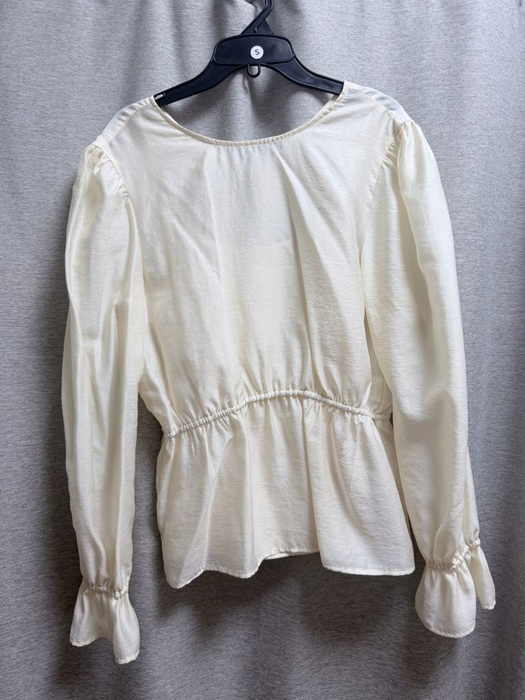 로트르드민 리본 블라우스 아이보리 Ella Ribbon Ivory blouse 이미지