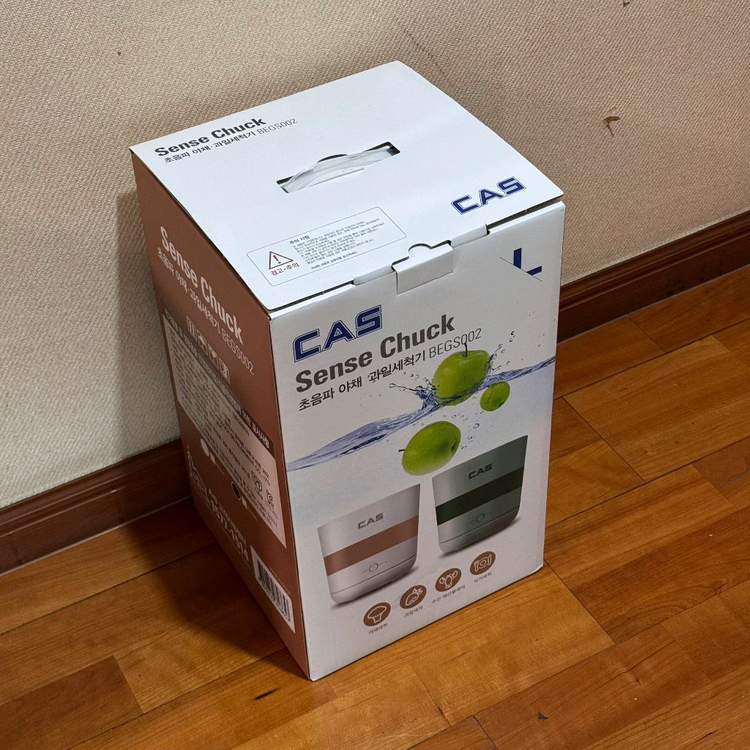 카스 가정용 초음파 세척기 센스척 그린색상 미개봉 새상품 판매합니다. 이미지