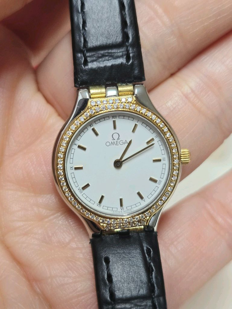 오메가시계 드빌 18k 다이아시계 정품 24mm 이미지