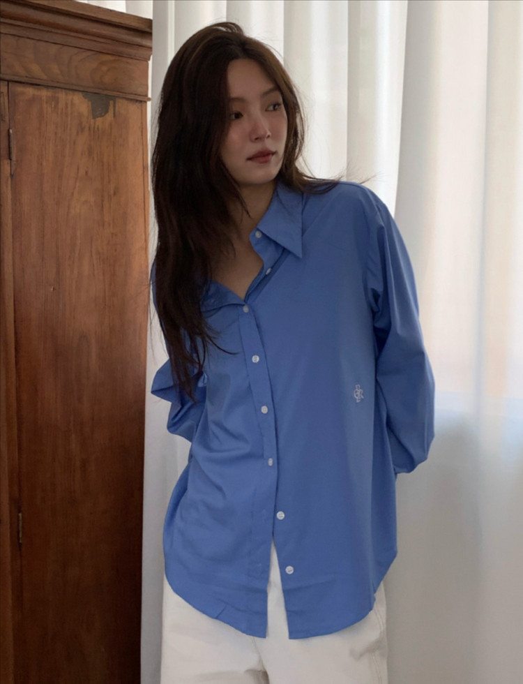 시티브리즈 링클 프리 베이직 셔츠(블루) 이미지