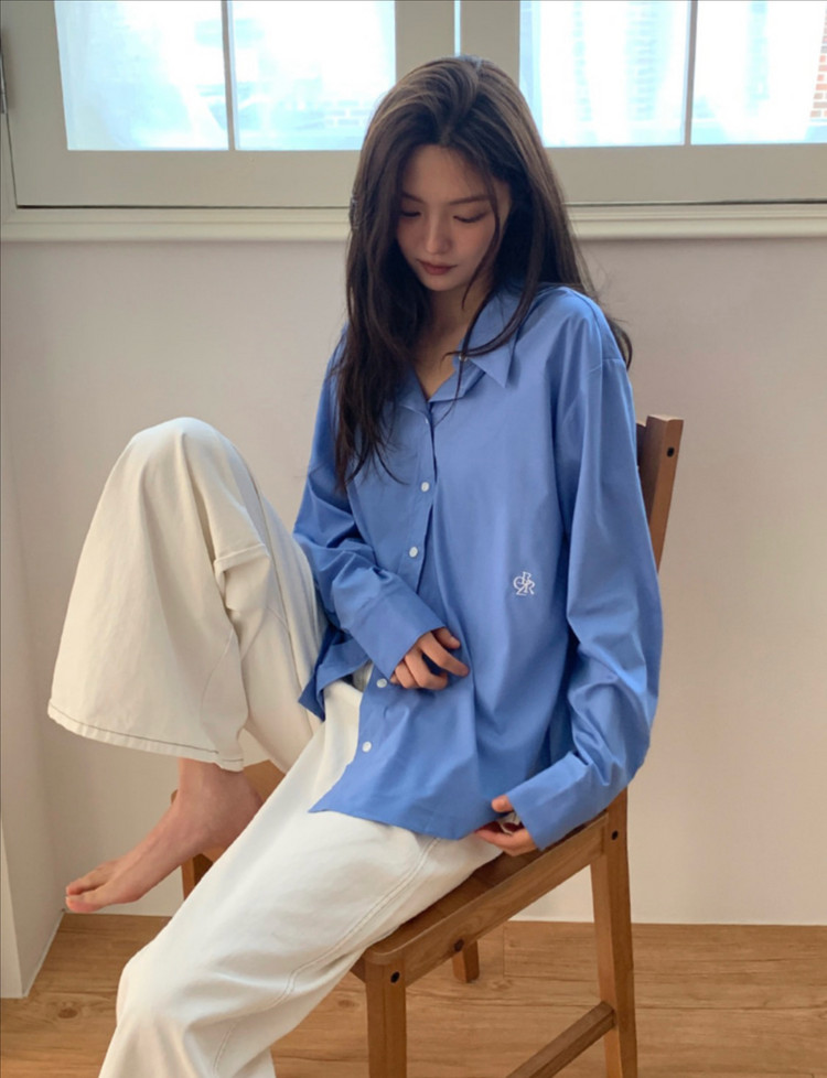 시티브리즈 링클 프리 베이직 셔츠(블루) 이미지