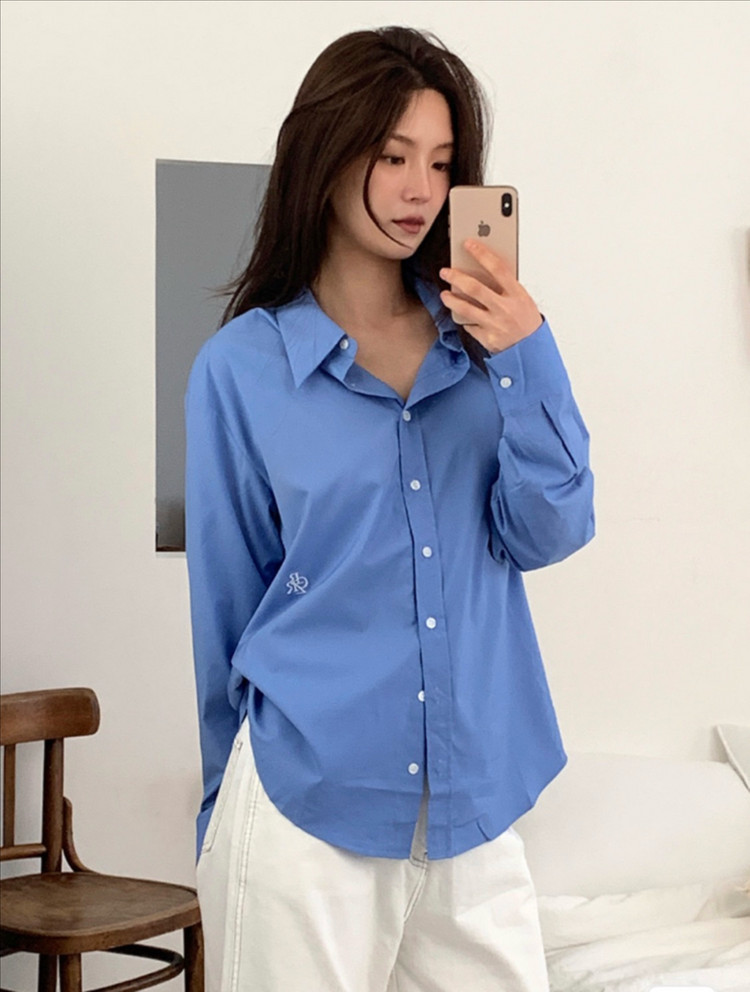 시티브리즈 링클 프리 베이직 셔츠(블루) 이미지