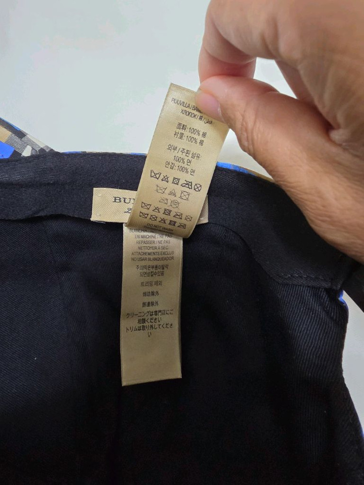 버버리 볼캡 모자 정품 이미지