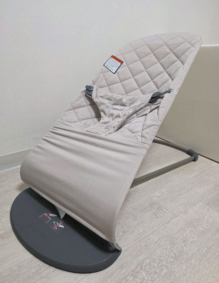 베이비뵨 바운서 블리스 코튼 샌드그레이 이미지
