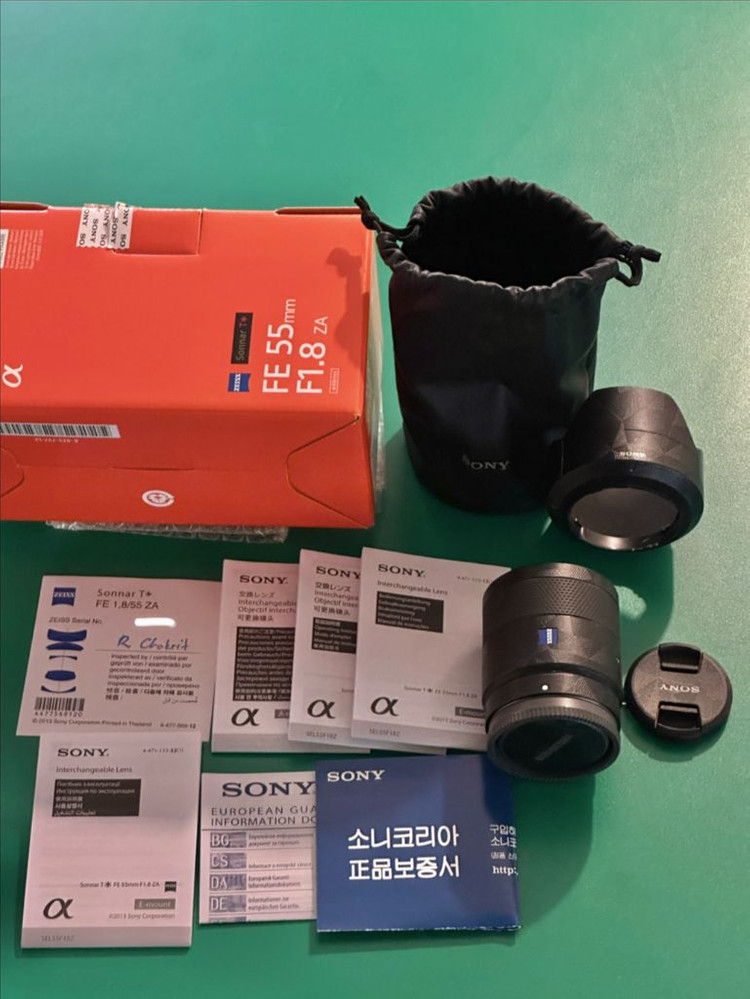 소니 FE 55mm F1.8 ZA 렌즈 완전 풀박스 풀악세 판매합니다! 이미지