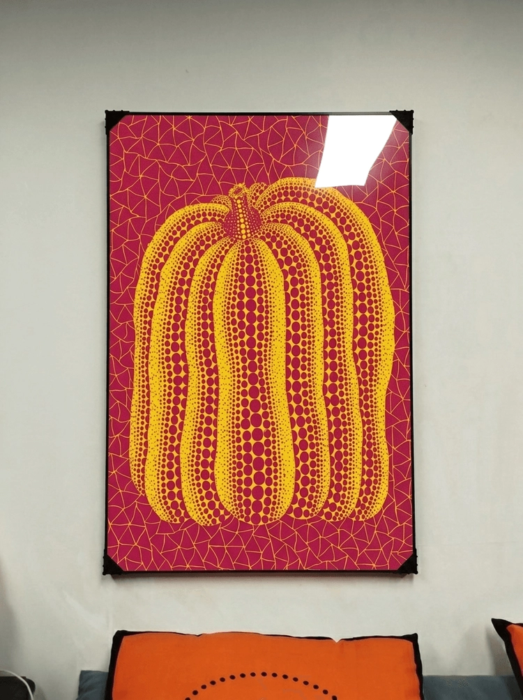 그림 액자 팝아트 인테리어소품 호박그림 호박액자 대형 모던아트 거실 침실 쿠사마야요이 인테리어 포스터 대형그림액자 이미지