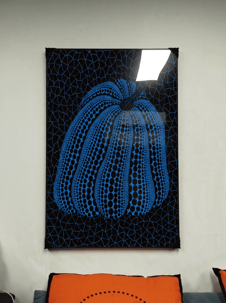 그림 액자 팝아트 인테리어소품 호박그림 호박액자 대형 거실 침실 복도 현관 인테리어 모던 쿠사마야요이 아트포스터 집 이미지
