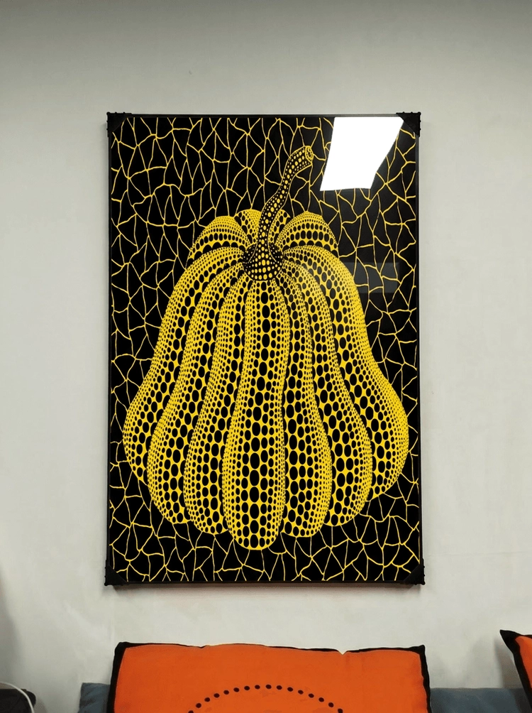그림 액자 팝아트 인테리어소품 호박그림 호박액자 모던아트 대형 추상화 쿠사마야요이 벽장식 포인트 갤러리 홈카페 개업 이미지