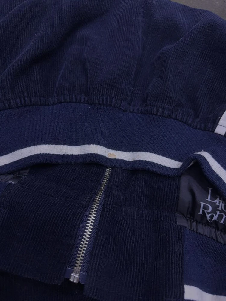 로맨틱크라운 RC 코듀로이 자수 블루종 자켓 네이비 M 이미지