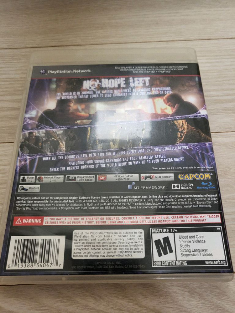ps3 바이오하자드6 판매합니다 이미지