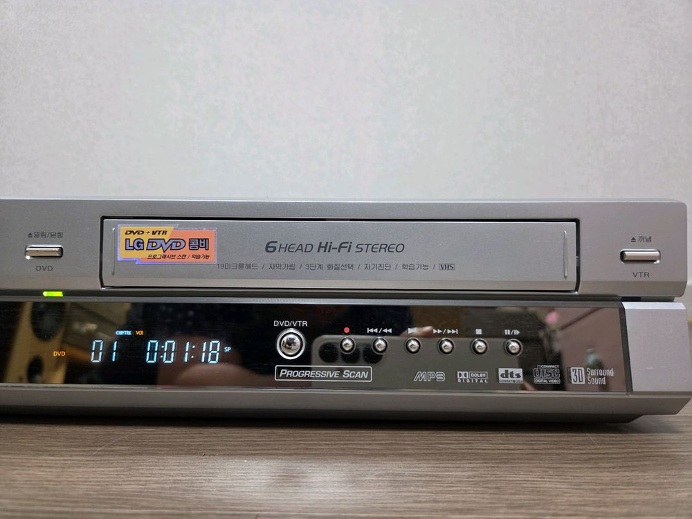 LG DVD/VTR 플레이어,리모컨 포함 이미지