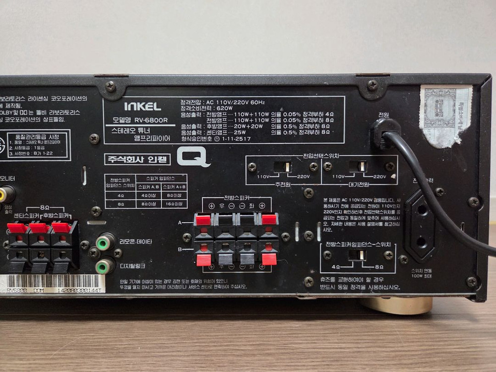인켈 거함 리시버 앰프 RV-6800R 이미지