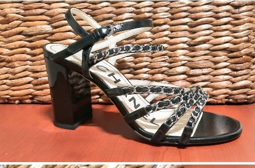 Chanel Lady Sandal 고급가죽 제품 램스킨 구두사이즈 37C 한국표준 230~240 이미지