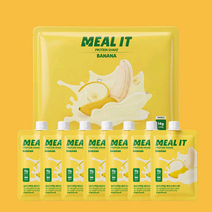밀잇 식단관리 단백질 쉐이크 포켓형 바나나맛 40g 7개 이미지