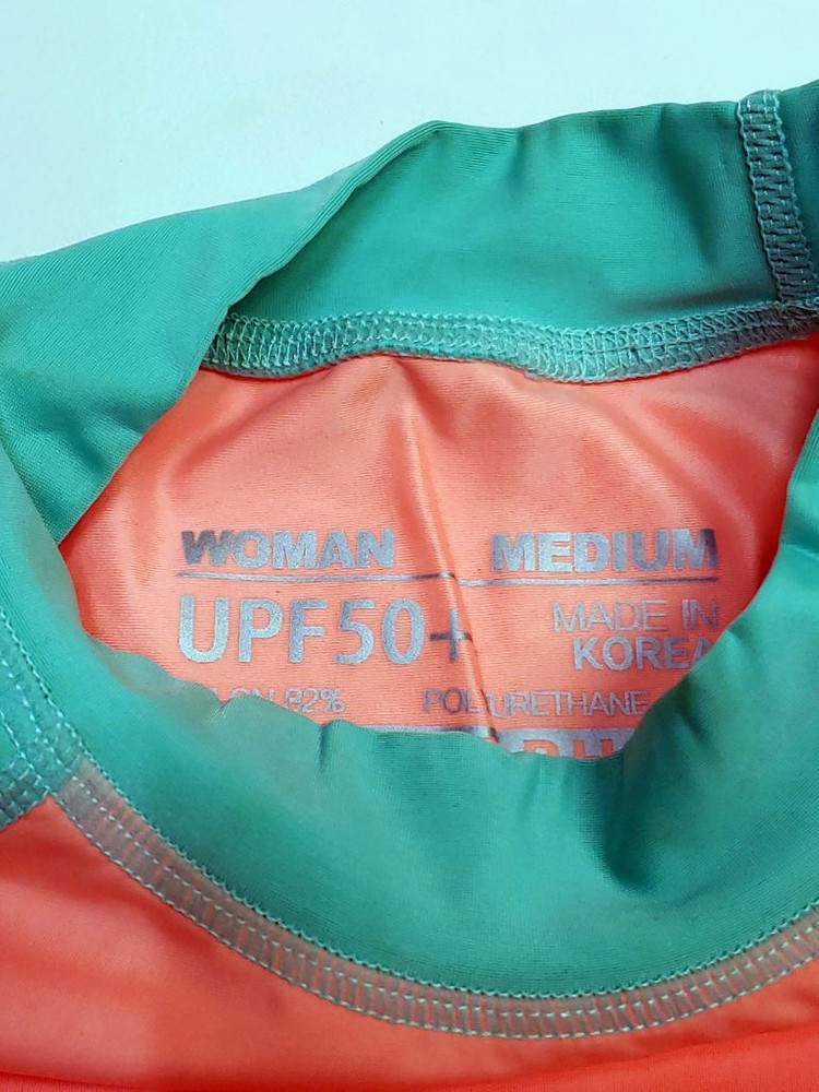 국산 UPF50+ 여자래쉬가드 55~66 기능성 크레오라 원단 새제품 이미지