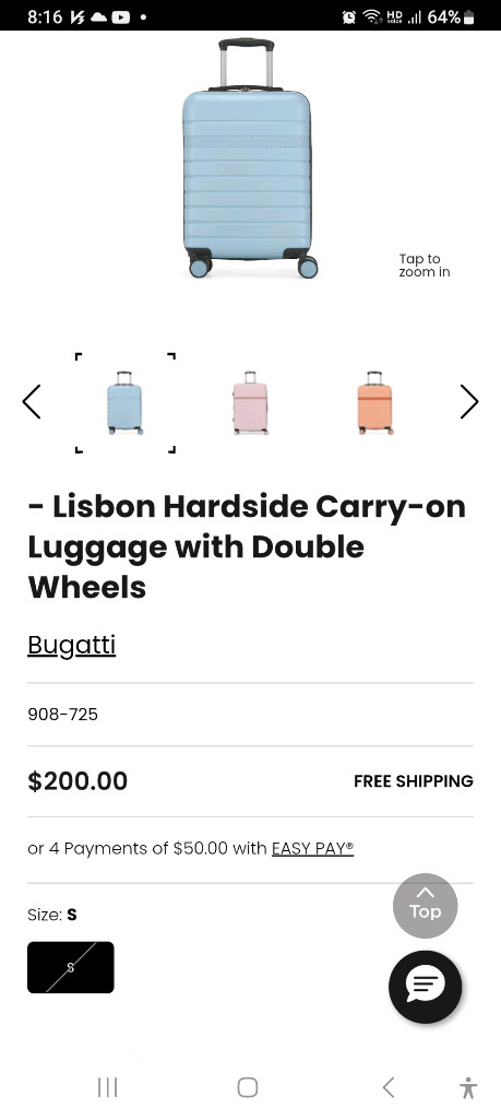부가티 bugatti 캐리어 (미니백, 자물쇠) 이미지