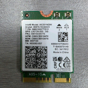 WiFi 6E 무선랜카드 인텔 AX201NGW 이미지