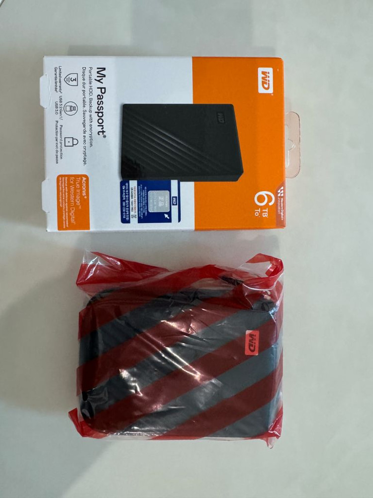 [미개봉/새상품] WD NEW My Passport 6TB 외장하드 이미지