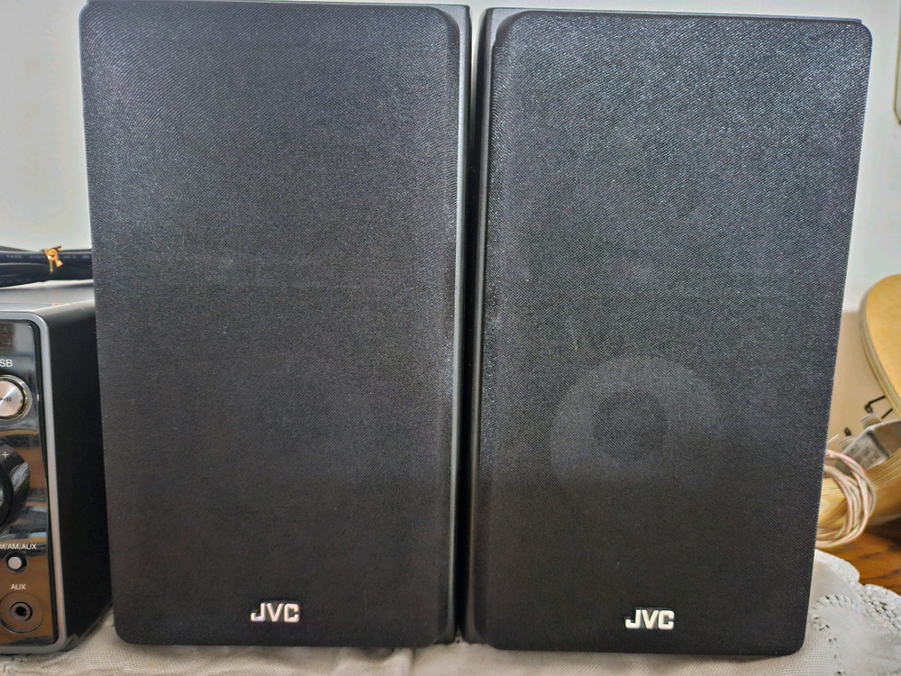 JVC 오디오 앰프 스피커 세트 이미지