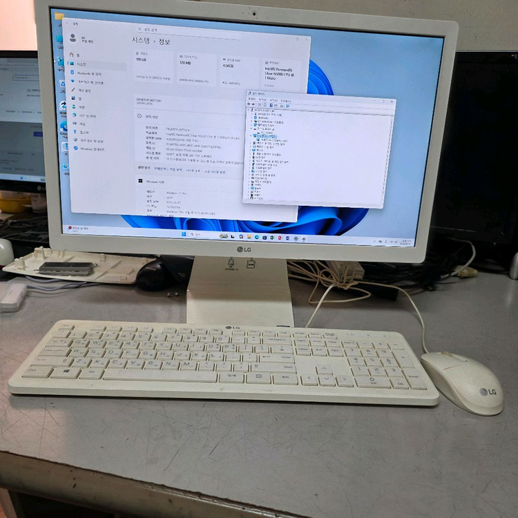 엘지일체형컴퓨터 22인치 ssd120g win11 intel_hd wifi 이미지
