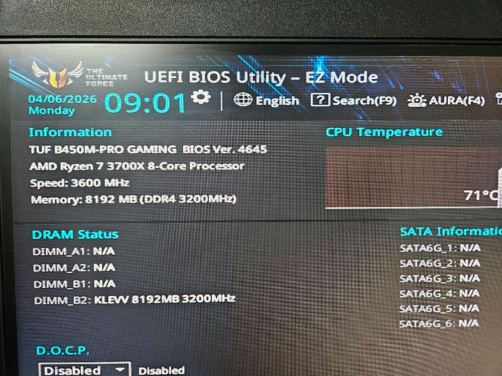 라이젠7-3700X + ASUS TUF B450M-PRO GAMING 이미지