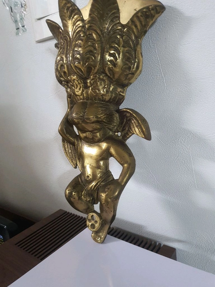 유럽 앤틱 브론즈화병 이미지