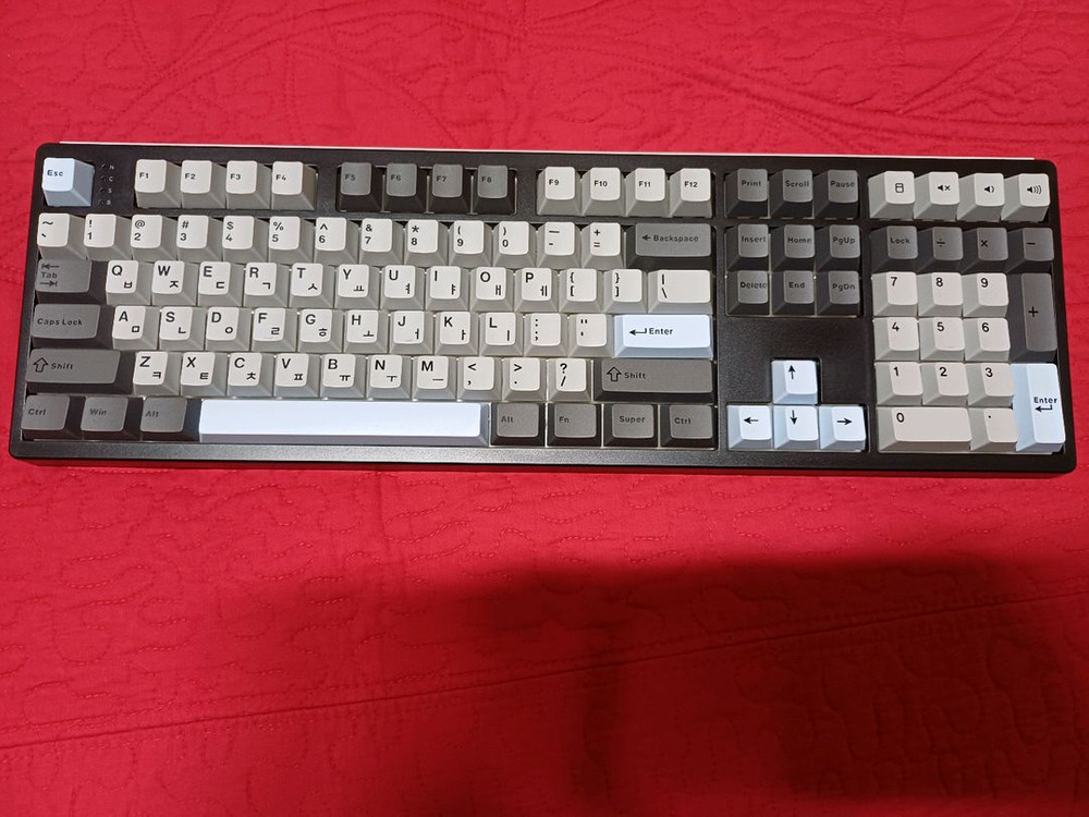 미사용새상품)AK68 HMX 크림치즈축 기계식키보드 팜 이미지