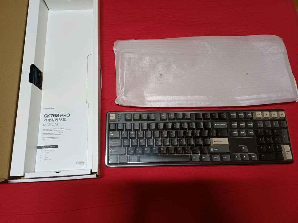 미사용새상품)한성 GK798PRO HMX 바이올렛축 기계식키보드 팜 이미지