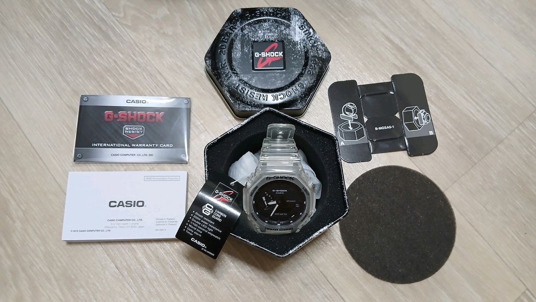 G-SHOCK 지샥 스켈레톤 시계 GA-2100SKE-7A 새제품 이미지