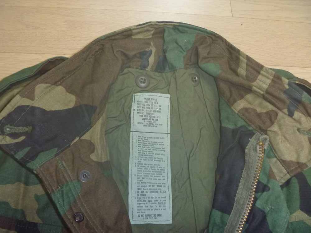 미군 M-65 우드랜드 필드자켓 야상 이미지