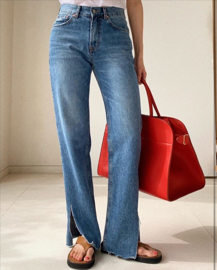 r2w Lolea slit denim 레투 데님 이미지