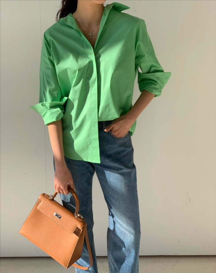 r2w Lolea slit denim 레투 데님 이미지
