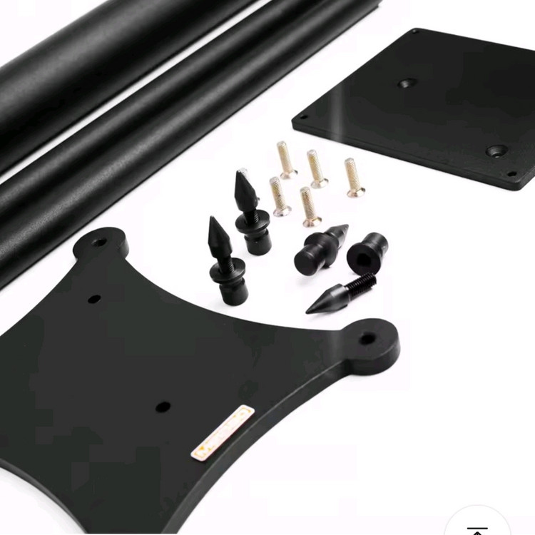 [미개봉 신상품] HIFI A-124 올메탈 스피커 스탠드 70cm 1쌍 (북셀프 전용 / 내부 필링 가능) 이미지